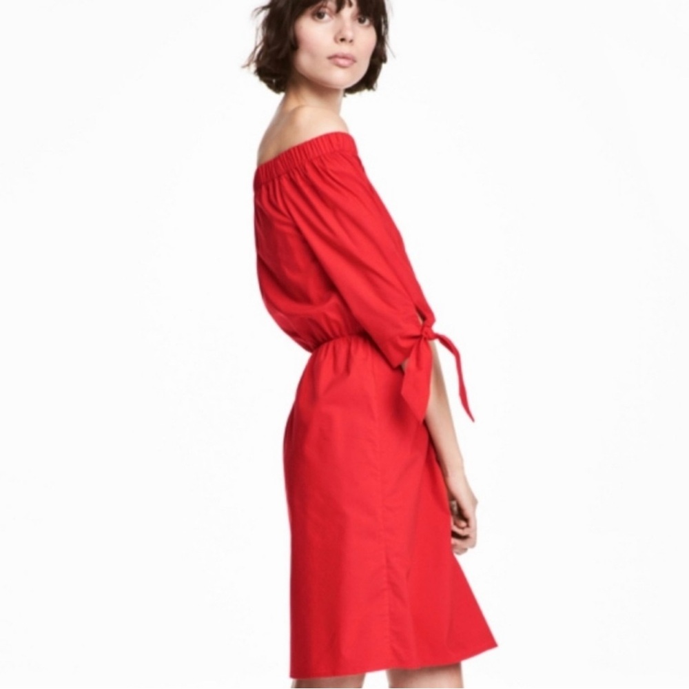 NEW Red Off the Shoulder Dress